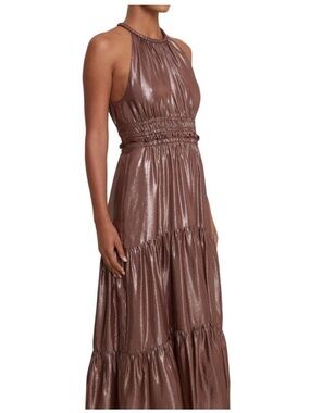 A.L.C. Shimmery Rose-Brown Halter Dress